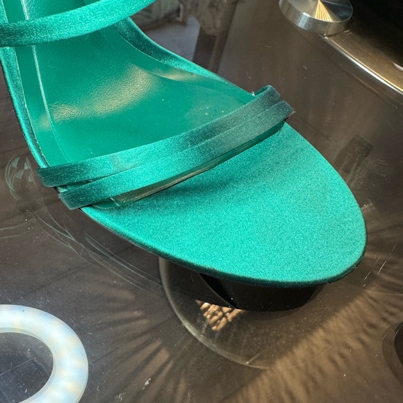 Zara Teal Strappy Heels - Picture 7 of 8